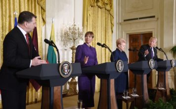 Presidentja e Lituanisë në Shtëpinë e Bardhë flet për Kosovën