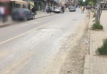 Dëmtohet asfalti i cili u rinovua para 7 muajve në Podujevë