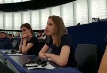 Arta Mehana nga Podujeva prezanton Kosovën para 8 mijë të rinjve në Parlamentin Evropian