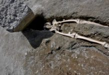 Arkeologët zbulojnë një skelet pa kokë në Pompei