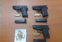 I konfiskohen tri pistoleta, arrestohet një person në Trudë