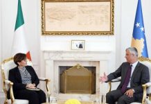 Thaçi dhe Ministrja e Mbrojtjes së Italisë flasin për FSK-në