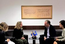 Limaj takon ambasadoren suedeze: Dialogu Kosovë-Serbi është i pa alternativë