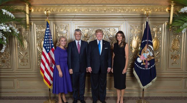 thaci trump