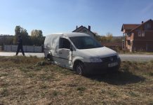 Një person i lënduar në një aksident trafiku në Sibovc (Foto)