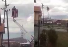 Digjet përsëri shtylla elektrike në Balloc të Podujevës (Video)