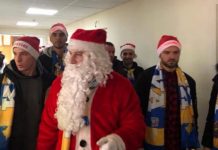 Dardanët bashkë me disa lojtarë të Kosovës i vizitojnë me dhurata fëmijët në QKUK