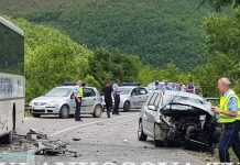 Aksident në magjistralen Mitrovicë-Pejë, 10 të lënduar