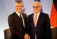 Presidenti i Gjermanisë i dërgon letër Hashim Thaçit, ia uron 12 vjetorin e Pavarësisë