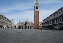 Pamje të transmetuara live nga Roma dhe Venediku, rrugët e zbrazëta e kafiteritë e restorantet nuk punojnë – kështu duke jeta në Itali