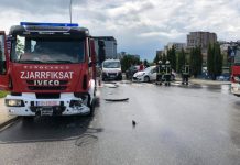 Aksidentohen zjarrfikësit në Prishtinë, lëndohen tre persona