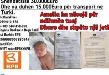 Vogëlushja nga Podujeva ka nevojë për ndihmë, i duhen edhe 15 mijë euro për shërim