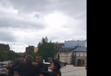 Momenti kur truproja e Thaçit grushton aktivistin e VV-së