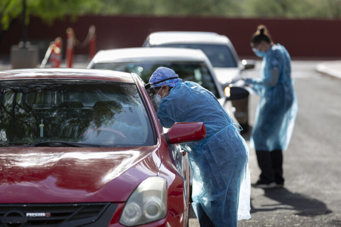 El Rio Health Center Covid-19 Testing Site As Cases Rise In Arizona