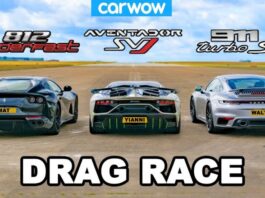 Kush është më i shpejtë – Lamborghini Aventador SVJ, Ferrari 812 apo Porsche 911 Turbo S?