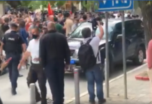 Revoltim e sharje para zyrës së veteranëve, protestuesit sulmojnë Policinë e EULEX-it