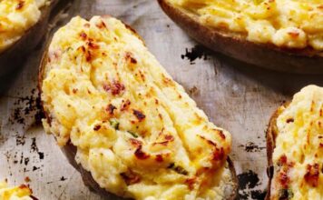 Patate të mbushura në furrë