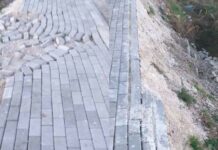 Punimet në kohë zgjedhjesh në Podujevë, “shkatërrohet” trotuari për pak muaj