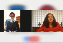 Pasi e mori çmimin “Shpata Ndërkombëtare”, Vjosa Osmani bashkëbisedon me kadeten e FSK: Je inspirim për shumë gra në Kosovë