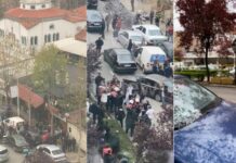 Pamjet nga ndërhyrja e policisë pas sulmit me thikë në një xhami në Tiranë