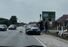 Aksident në rrugën Prishtinë – Podujevë, s’ka të lënduar