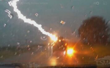 Çfarë ndodh kur një veturë në lëvizje goditet nga rrufeja?