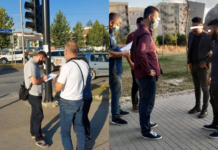 Policët me rroba civile në aksion për zbatimin e masave anti-COVID, dënojnë disa qytetarë