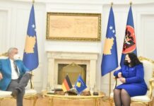 Presidentja, ambasadorit gjerman: Kosova nuk nxiti apo krijoi tensione