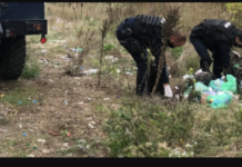 Policët e Kosovës pastrojnë zonën e mbushur me mbeturina në Jarinjë