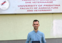 Studenti kosovar që kreu dy fakultete dhe një master me notën mestarare 10.0