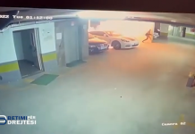 Momenti kur një person ia vë zjarrin me ‘kast’ një veture në Prishtinë (Video)