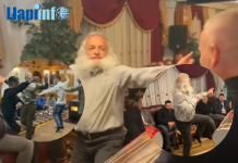 Halit Berani shkon në një odë në Llaushë, e lë në ‘lloç’ Gani Gecin me vallëzim (Video)