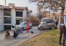 Momenti kur katër vajzat u shkelën me veturë në Prishtinë