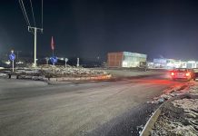 Pamje të aksidentit të mbrëmshëm në rrethrrotullimin në Siboc të Podujevës