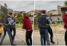 Aksident mes dy automjeteve, shoferët dalin për të rrahur njëri-tjetrin