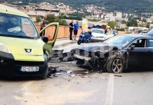 Aksident i rëndë, dy vetura bëhen ‘kërrsh’ – ka të lënduar
