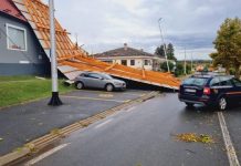 Shtëpi pa pullaze e vetura të dëmtuara, Krocia goditet nga një stuhi e fuqishme (PAMJE)