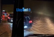 Shi i madh, vërshime në rrugën Prishtinë – Podujevë (VIDEO)