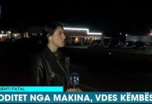 Këmbësori që vdiq ishte goditur nga dy vetura (VIDEO)