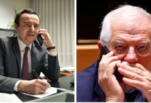 Pas takimit me ambasadorët e QUINT-it, Kurti merr telefonatë nga Borrell