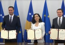 Krerët e shtetit nënshkruajnë aplikimin e Kosovës për anëtarësim në Bashkimin Evropian
