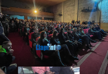 Mbushet teatri në Podujevë; Po prezantohet projekti i rrugës Podujevë – Prishtinë (Pamje)