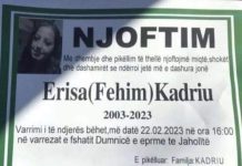 Caktohet varrimi i 19 vjeçares nga Dumnica e Podujevës (Foto)
