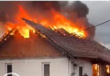 Digjet një shtëpi në këtë fshat (VIDEO)