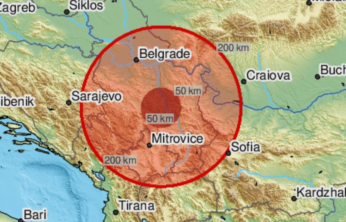 Dridhet toka në Serbi