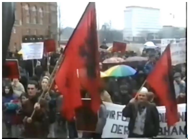 Foto nga protestat në Kiel të Gjermanise