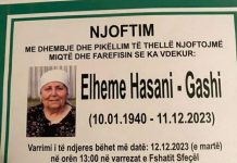 Podujevë; Ndërron jetë Elheme Hasani – Gashi (Foto)