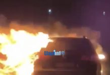 Pamje tjera nga djegia e veturës në Lluzhan (Video)