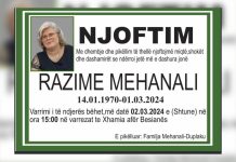 Ndërron jetë Razime Mehanali (Foto)