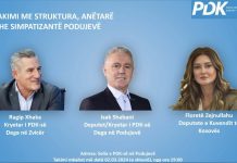 Babai i Granit Xhakës takon mbështetësit e PDK-së në Podujevë